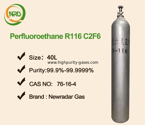 Colorless Liquefied Fluorocarbon / Halocarbon 116 C2F6 Gas Oxygen