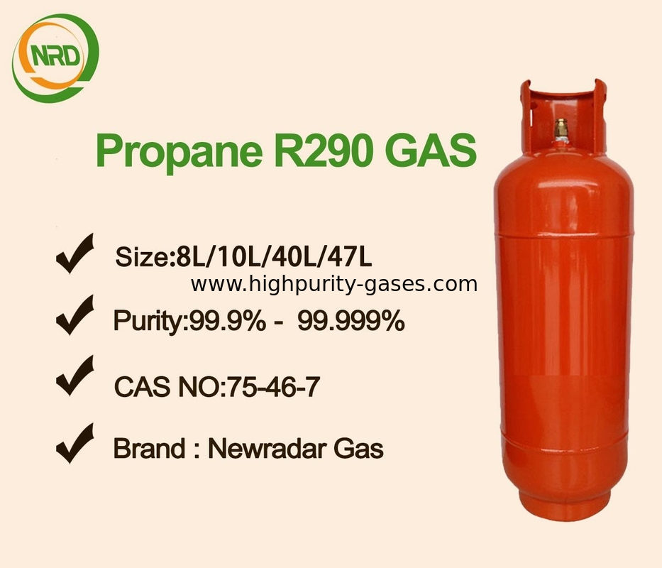 High Purity Organic Gases Refrigerant Propane R290 For Air Conditioning