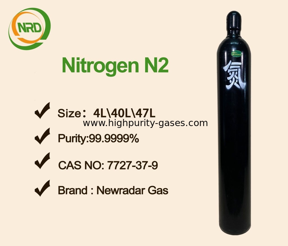 Dielectric High Purity Gases UN1066 Nitrogen Gas Filled 10L - 50L Cylinders